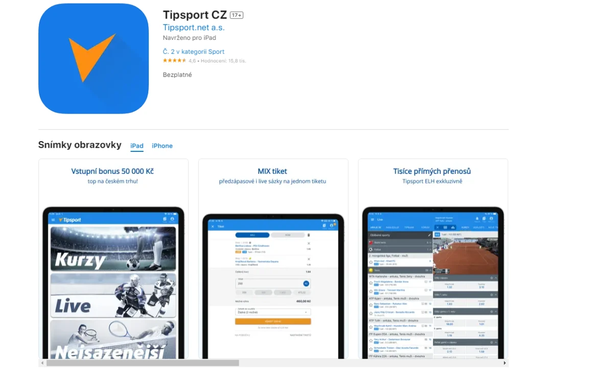 Tipsport AppStore