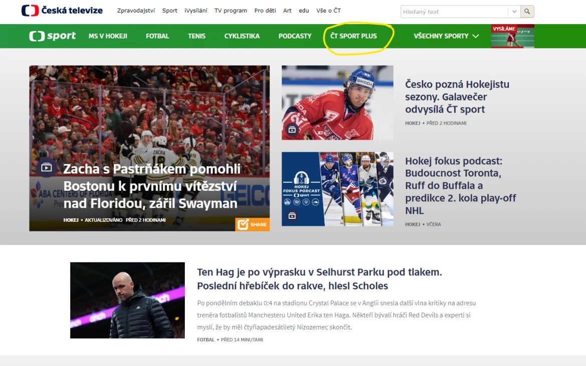 ČT Sport Web